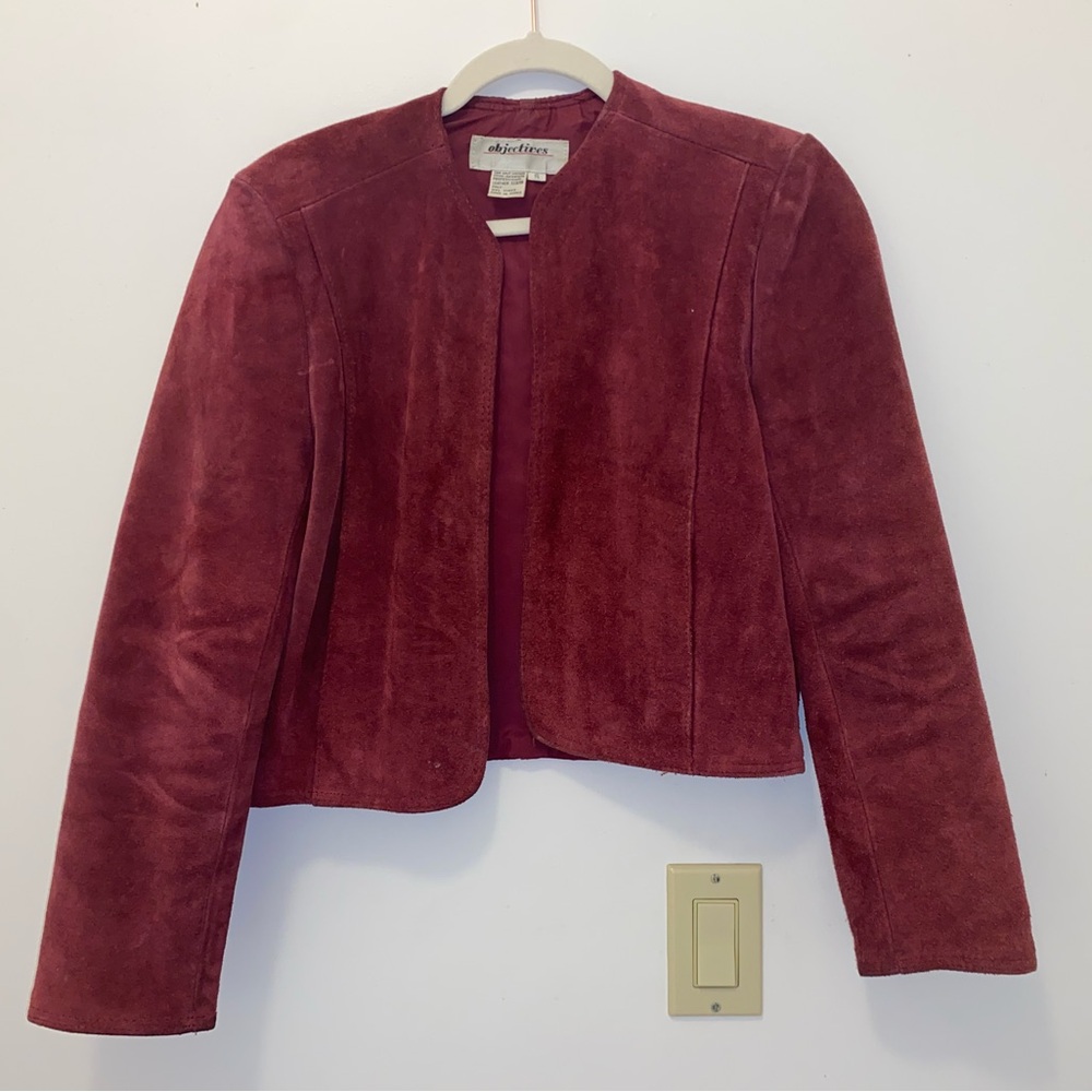 Cropped Suede Jacket